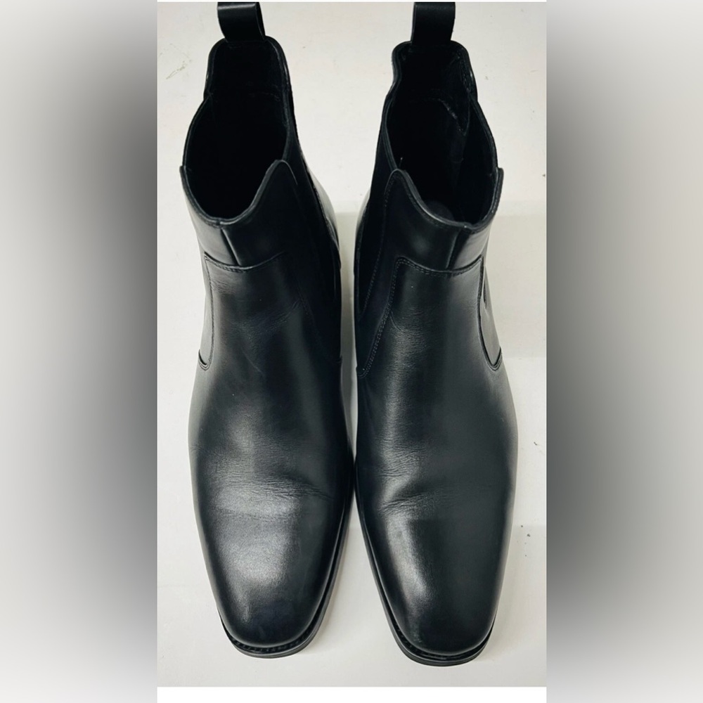 ALIPASINM Mens Dress Boots Leather Chelsea Boots for Men Size 8.5 Black.R14 - Picture 3 of 9